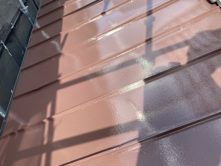 【中塗り完了】折半屋根