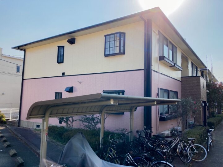 福岡市城南区アパート　外壁・屋根塗装工事