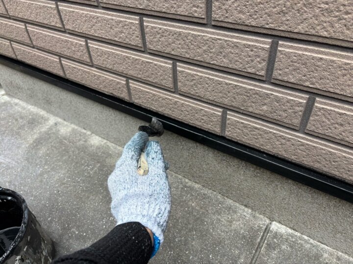 【上塗り】水切り