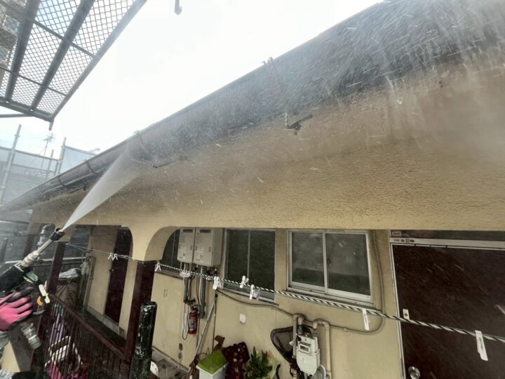 【高圧洗浄】雨樋