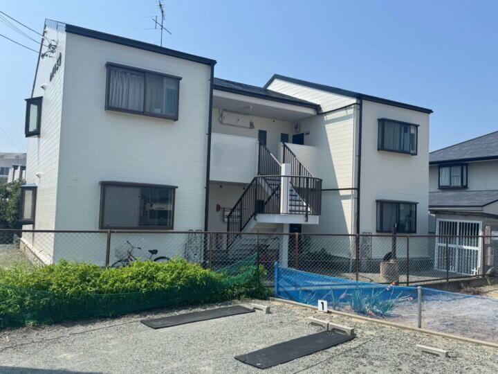 福岡市東区　アパート　外壁塗装
