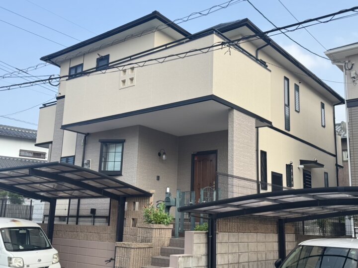 福岡県春日市【35坪】外壁塗装