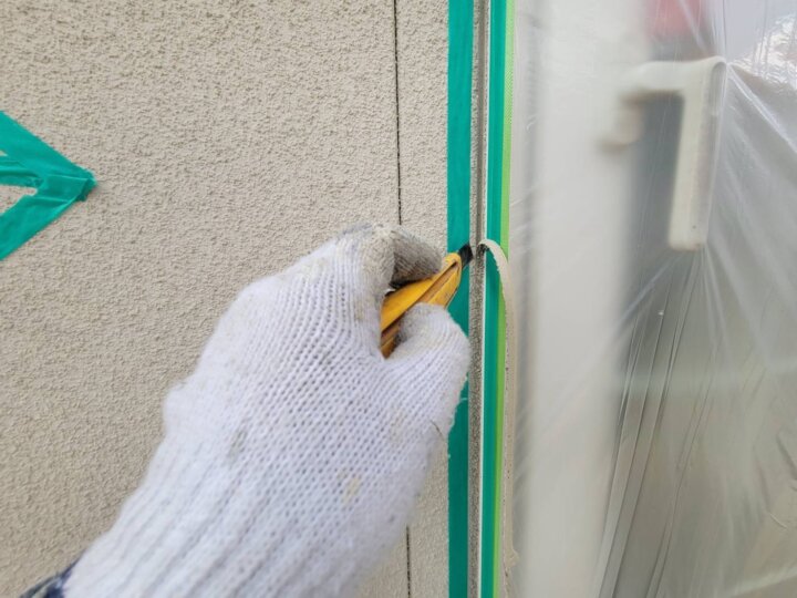 【撤去】建具廻りコーキング