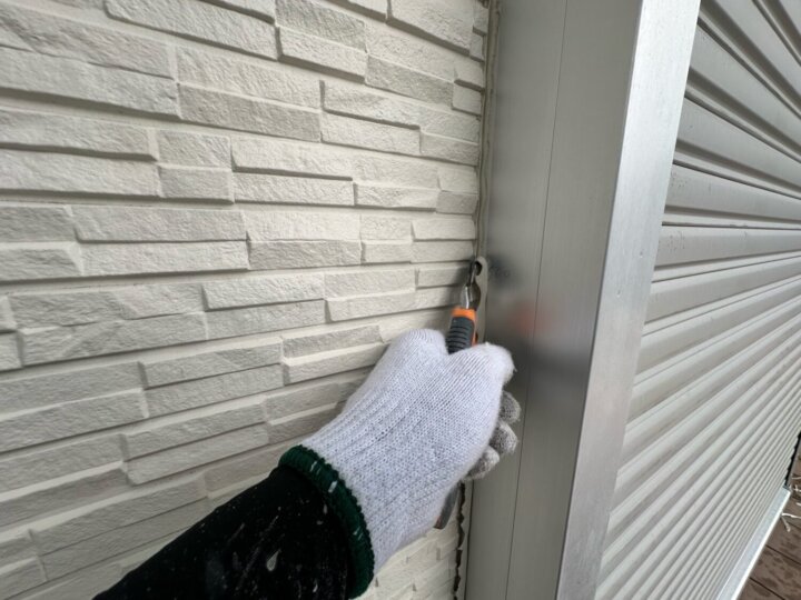 【撤去】建具廻りコーキング