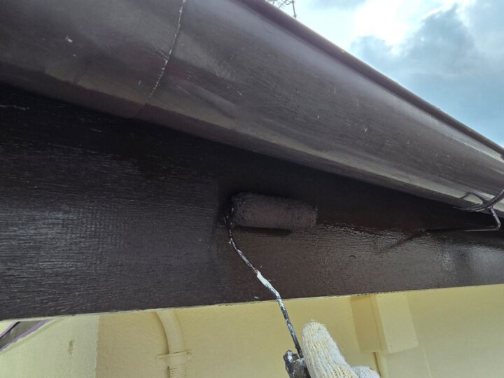 【下塗り】破風板