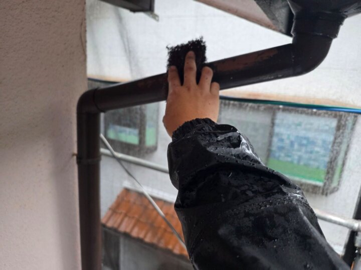 【下地処理】雨樋