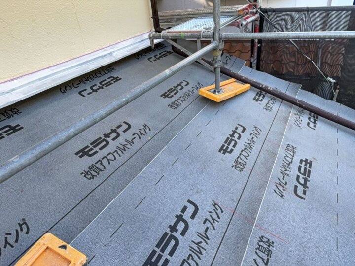 【防水シート貼り】屋根