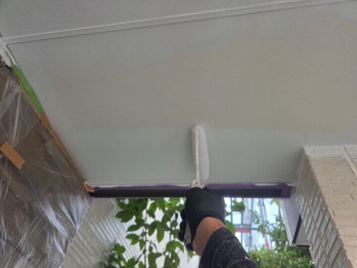 【上塗り】軒天井