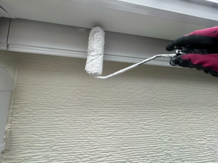 【上塗り】破風板