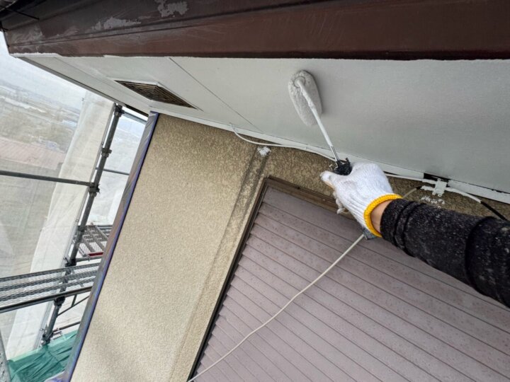 【上塗り】軒天井