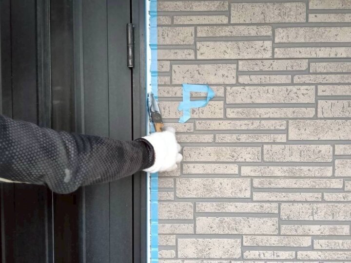 【へら均し】建具廻りコーキング