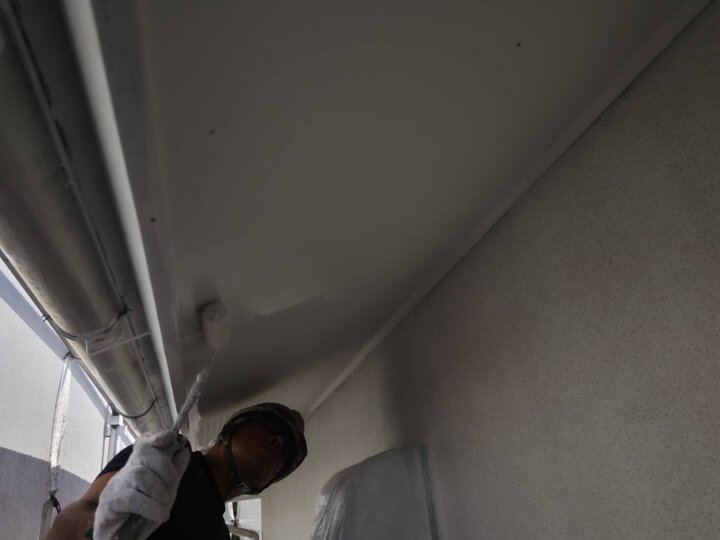 【下塗り】軒天井