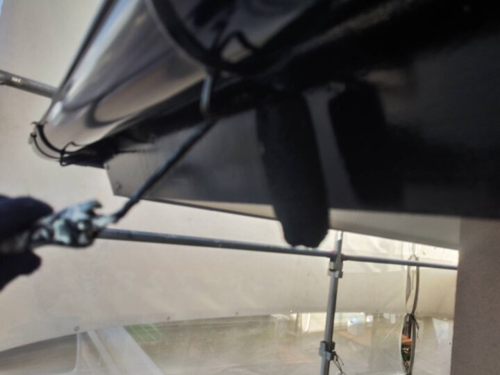 【上塗り】破風板