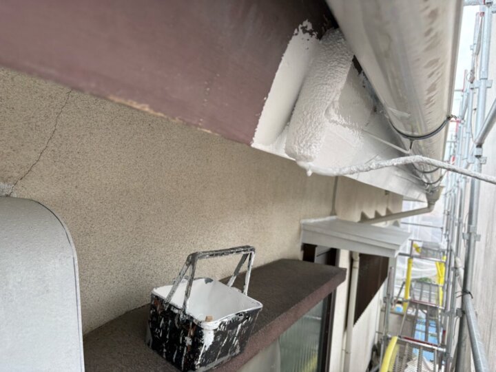 【下塗り】破風板