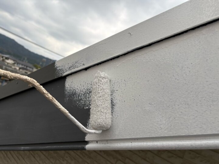 【下塗り】破風板