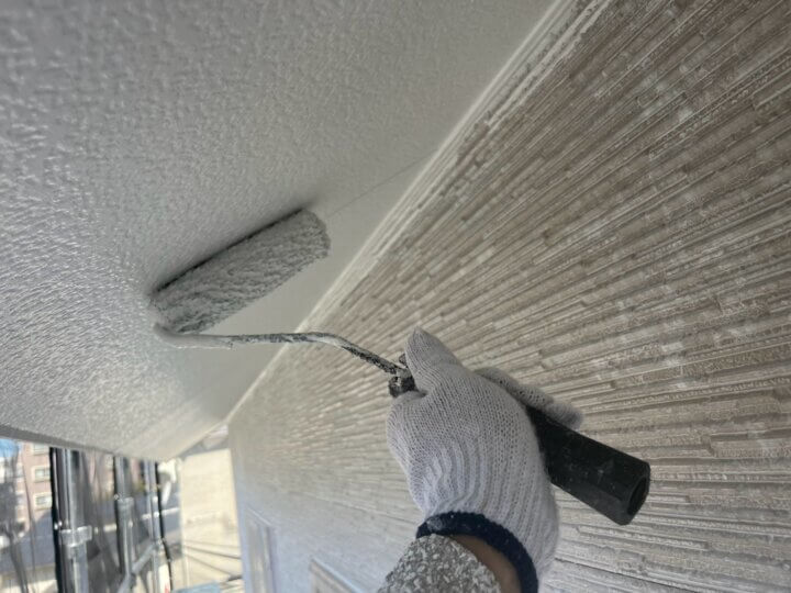 【上塗り】軒天井