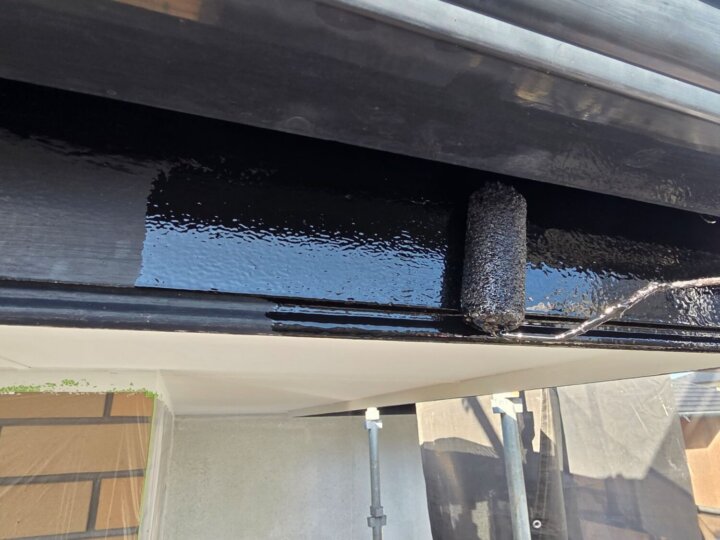 【下塗り】破風板