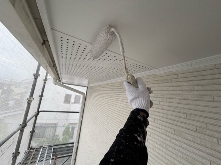 【上塗り】軒天井