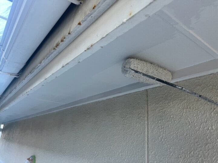 【上塗り】軒天井