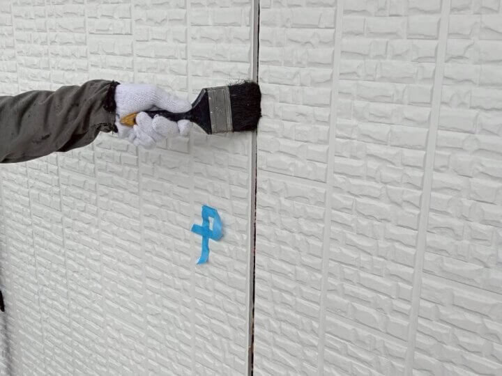 【撤去後清掃】板間目地コーキング