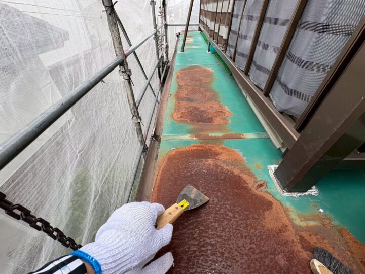 【撤去後清掃】バルコニー