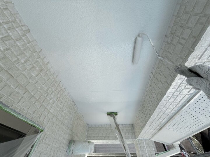 【上塗り】軒天井