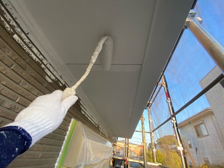 【上塗り】軒天井