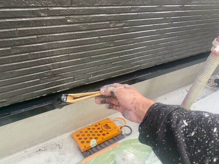 【上塗り】水切り