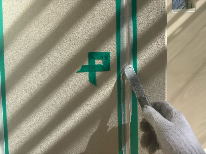 【へら均し】板間目地コーキング