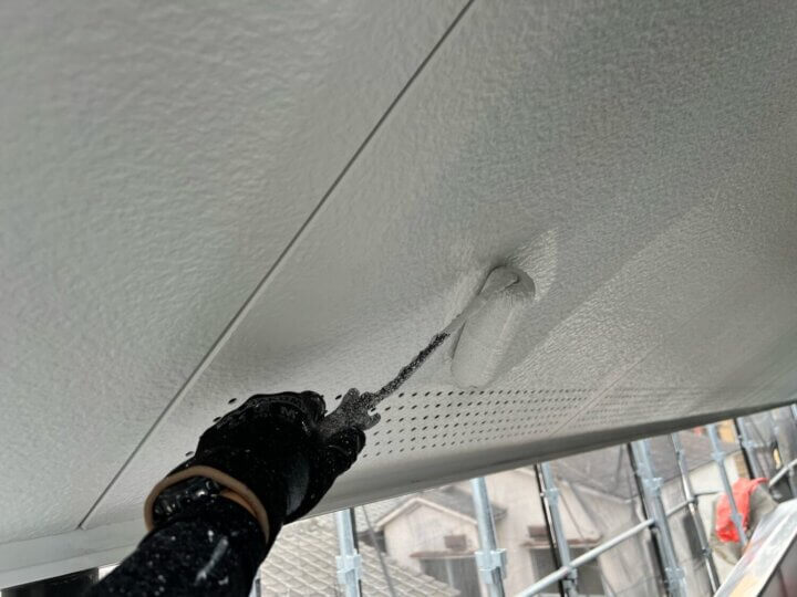 【上塗り】軒天井