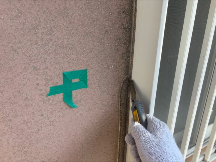 【撤去】建具廻りコーキング