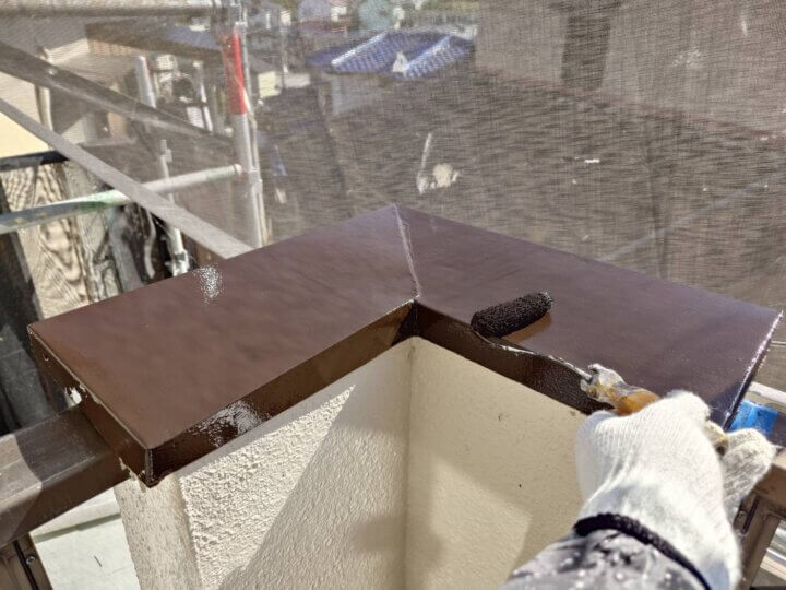 【上塗り】笠木