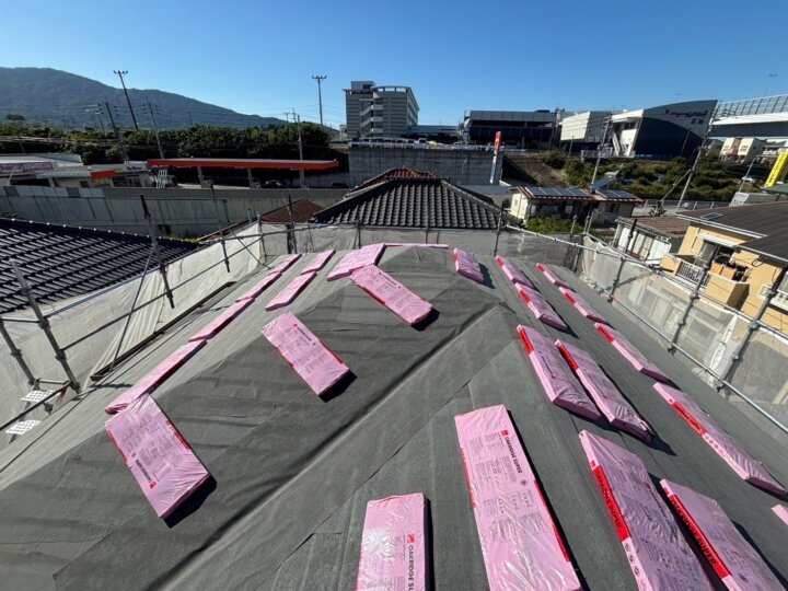 【防水シート貼り】屋根