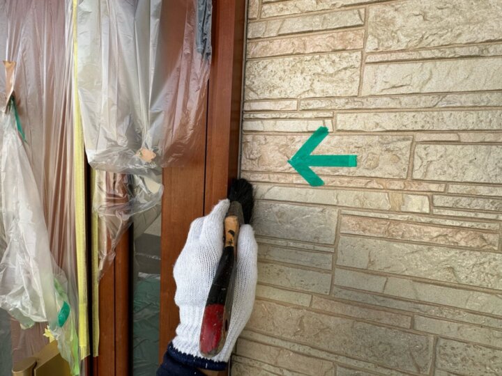 【撤去後清掃】建具廻りコーキング