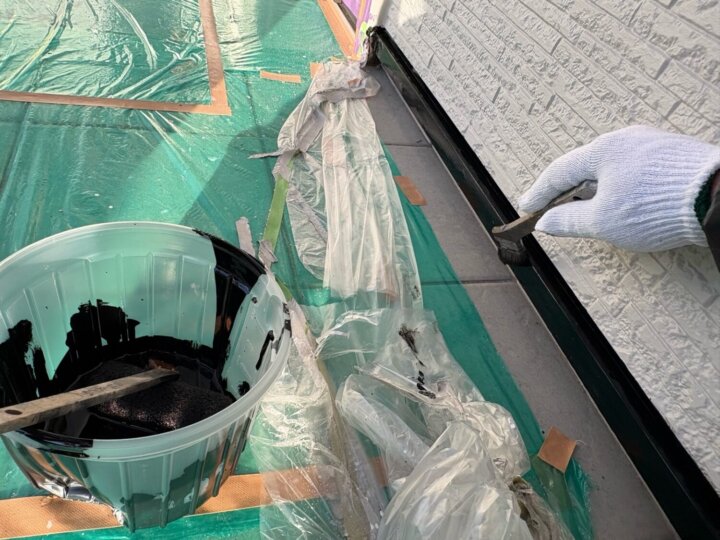 【上塗り】水切り