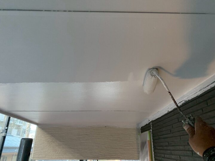 【上塗り】軒天井