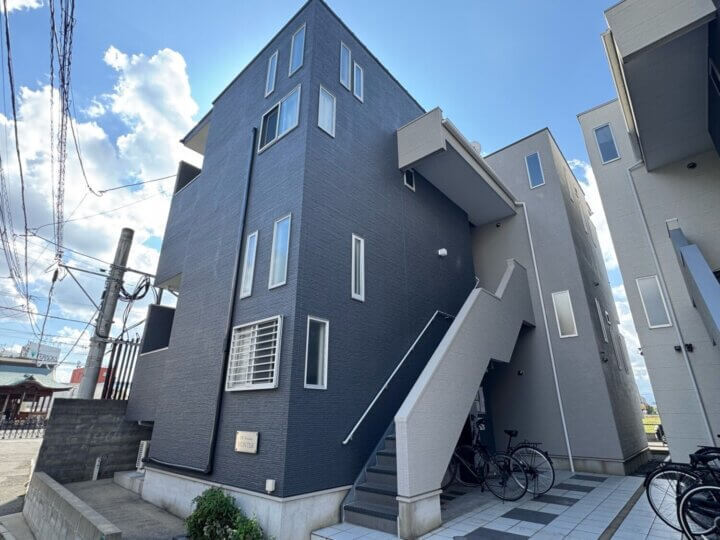 福岡市博多区　アパート　外壁塗装