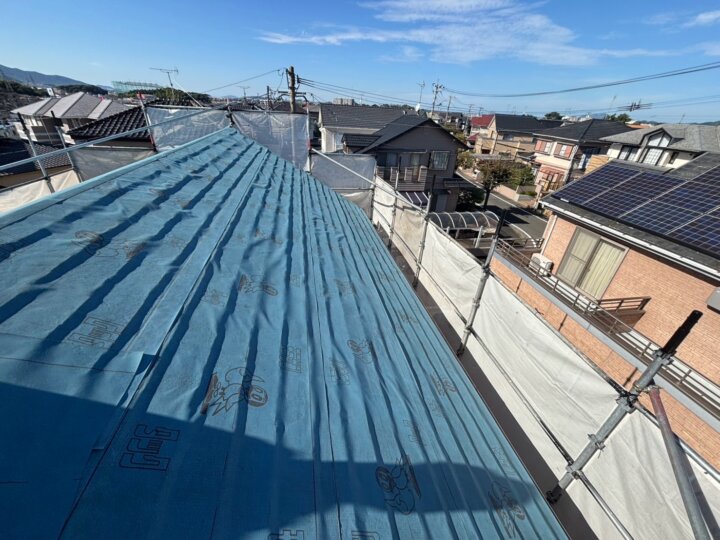 【防水シート貼り】屋根