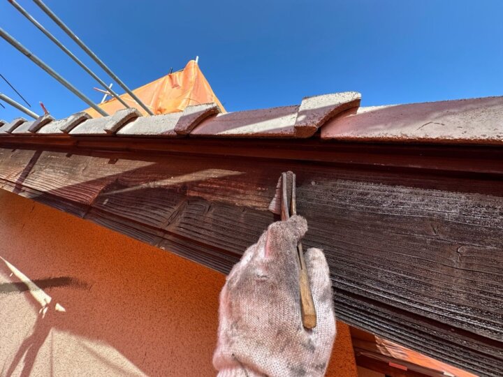 【中塗り】破風板