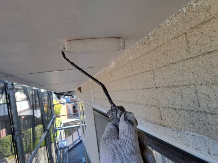 【上塗り】軒天井