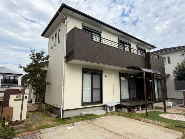 福岡県春日市【40坪】外壁塗装
