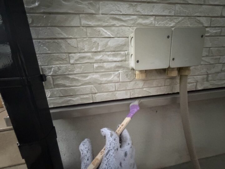 【上塗り】水切り