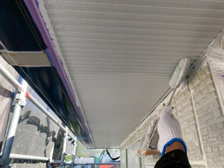 【上塗り】軒天井