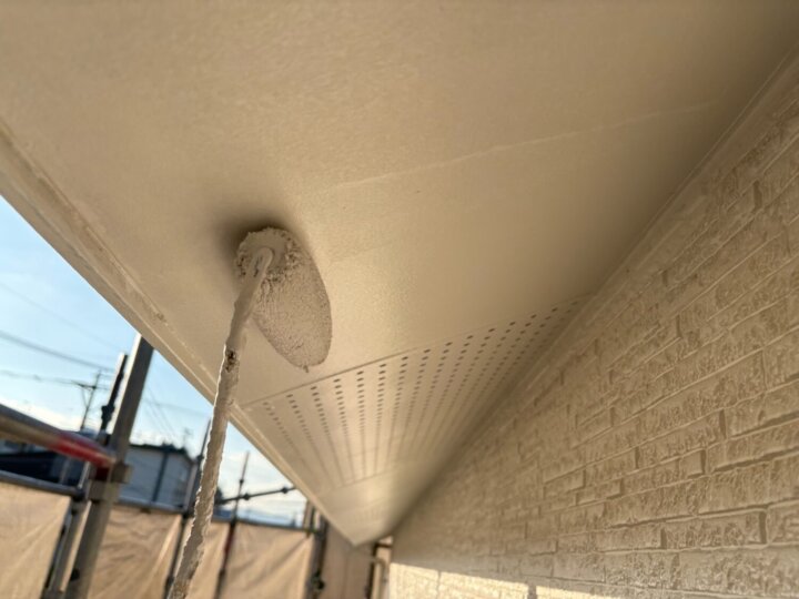 【上塗り】軒天井