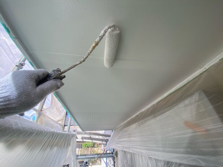 【上塗り】軒天井