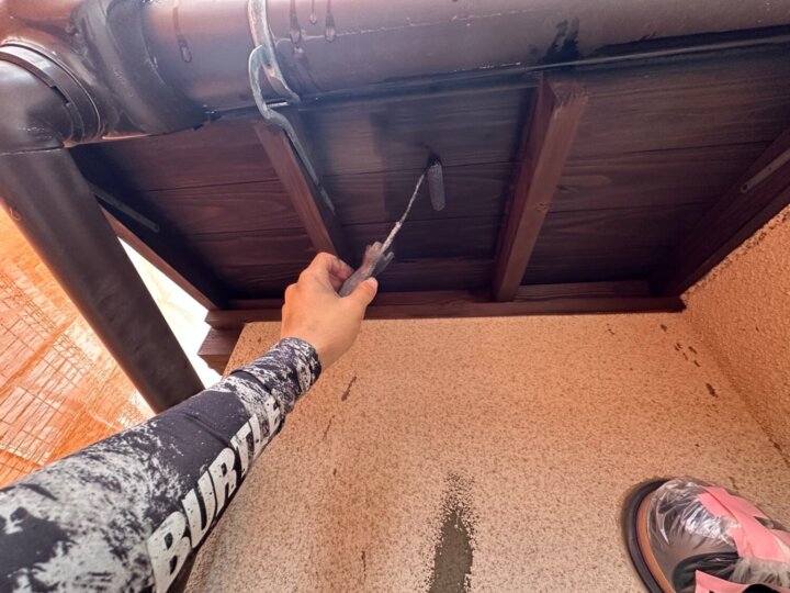 【上塗り】軒天井