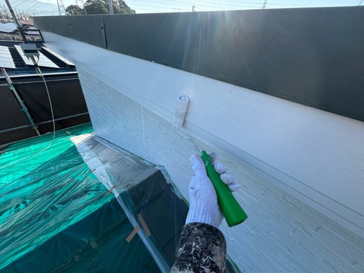 【上塗り】破風板