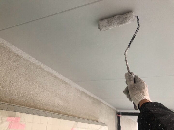 【上塗り】軒天井