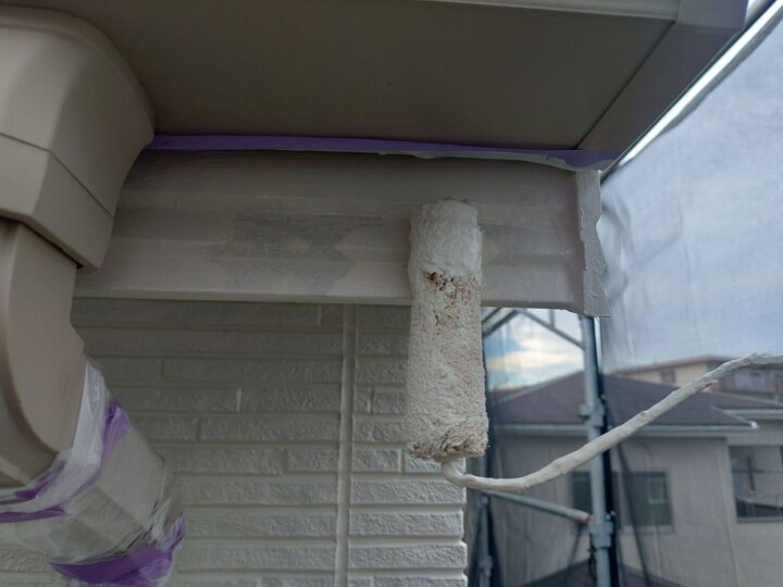 【上塗り】破風板