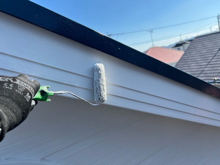 【上塗り】破風板